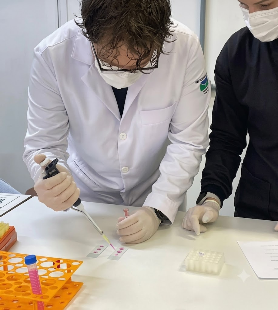 Graduation practical activity at the laboratory